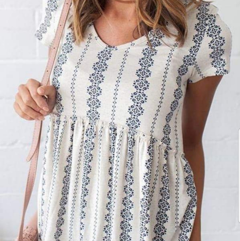 Summer babydoll cut top